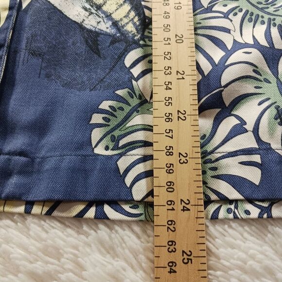 Guy Harvey By AFTCO Vintage Bluewater Wear 100% Silk Button Down. Men's Small... - Picture 9 of 10